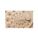 Retro Vintage Beige Rotary Dial Spiral Droste Satin Wrap