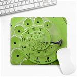 Retro Vintage Green Rotary Dial Spiral Droste Large Mousepad