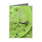 Retro Vintage Green Rotary Dial Spiral Droste Mini Greeting Card