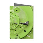 Retro Vintage Green Rotary Dial Spiral Droste Mini Greeting Cards (Pkg of 8)