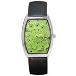 Retro Vintage Green Rotary Dial Spiral Droste Barrel Style Metal Watch