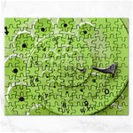 Retro Vintage Green Rotary Dial Spiral Droste Jigsaw Puzzle (Rectangular)