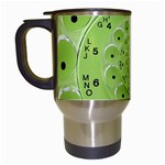 Retro Vintage Green Rotary Dial Spiral Droste Travel Mug (White)