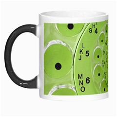 Retro Vintage Green Rotary Dial Spiral Droste Morph Mug from ArtsNow.com Left