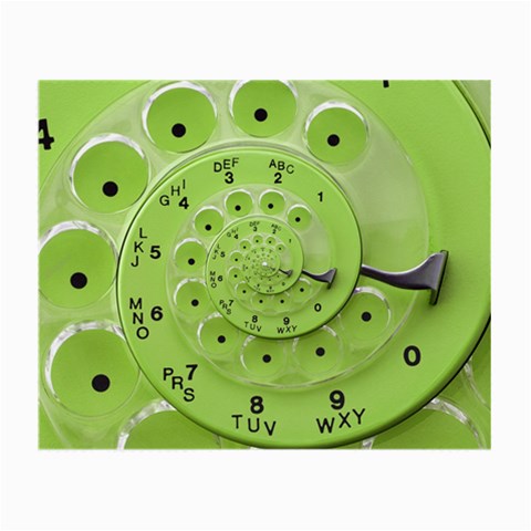 Retro Vintage Green Rotary Dial Spiral Droste Small Glasses Cloth from ArtsNow.com Front