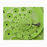 Retro Vintage Green Rotary Dial Spiral Droste Small Glasses Cloth