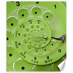 Retro Vintage Green Rotary Dial Spiral Droste Canvas 20  x 24 