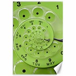 Retro Vintage Green Rotary Dial Spiral Droste Canvas 20  x 30 