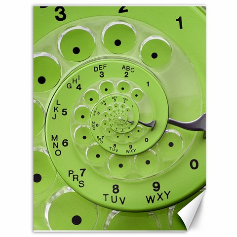 Retro Vintage Green Rotary Dial Spiral Droste Canvas 36  x 48  from ArtsNow.com 35.26 x46.15  Canvas - 1