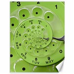 Retro Vintage Green Rotary Dial Spiral Droste Canvas 36  x 48 