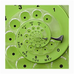 Retro Vintage Green Rotary Dial Spiral Droste Medium Glasses Cloth (2 Sides) from ArtsNow.com Front