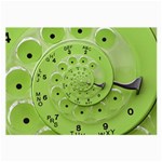 Retro Vintage Green Rotary Dial Spiral Droste Large Glasses Cloth