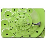 Retro Vintage Green Rotary Dial Spiral Droste Large Doormat