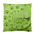 Retro Vintage Green Rotary Dial Spiral Droste Standard Cushion Case (One Side)