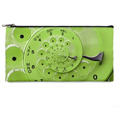 Retro Vintage Green Rotary Dial Spiral Droste Pencil Case from ArtsNow.com Front