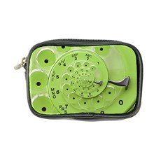 Retro Vintage Green Rotary Dial Spiral Droste Coin Purse from ArtsNow.com Front