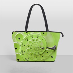 Retro Vintage Green Rotary Dial Spiral Droste Classic Shoulder Handbag from ArtsNow.com Front