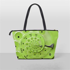 Retro Vintage Green Rotary Dial Spiral Droste Classic Shoulder Handbag from ArtsNow.com Back