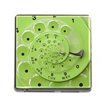 Retro Vintage Green Rotary Dial Spiral Droste Memory Card Reader (Square)