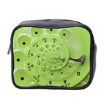 Retro Vintage Green Rotary Dial Spiral Droste Mini Toiletries Bag (Two Sides)