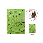 Retro Vintage Green Rotary Dial Spiral Droste Playing Cards (Mini)