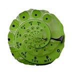 Retro Vintage Green Rotary Dial Spiral Droste Standard 15  Premium Round Cushion 