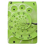 Retro Vintage Green Rotary Dial Spiral Droste Removable Flap Cover (L)