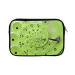 Retro Vintage Green Rotary Dial Spiral Droste Apple iPad Mini Zipper Case