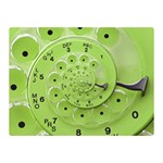 Retro Vintage Green Rotary Dial Spiral Droste Double Sided Flano Blanket (Mini)