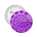 Retro Vintage Purple Rotary Dial Spiral Droste 2.25  Button