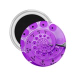 Retro Vintage Purple Rotary Dial Spiral Droste 2.25  Magnet