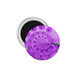 Retro Vintage Purple Rotary Dial Spiral Droste 1.75  Magnet