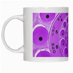 Retro Vintage Purple Rotary Dial Spiral Droste White Mug