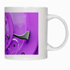 Retro Vintage Purple Rotary Dial Spiral Droste White Mug from ArtsNow.com Right