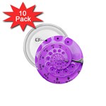 Retro Vintage Purple Rotary Dial Spiral Droste 1.75  Button (10 pack) 