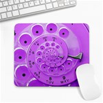 Retro Vintage Purple Rotary Dial Spiral Droste Large Mousepad