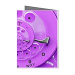 Retro Vintage Purple Rotary Dial Spiral Droste Mini Greeting Cards (Pkg of 8)