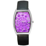 Retro Vintage Purple Rotary Dial Spiral Droste Barrel Style Metal Watch