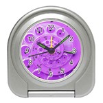 Retro Vintage Purple Rotary Dial Spiral Droste Travel Alarm Clock