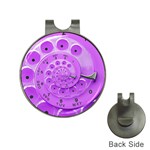 Retro Vintage Purple Rotary Dial Spiral Droste Golf Ball Marker Hat Clip