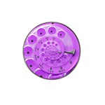 Retro Vintage Purple Rotary Dial Spiral Droste Hat Clip Ball Marker