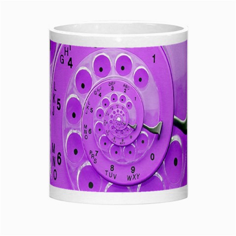 Retro Vintage Purple Rotary Dial Spiral Droste Morph Mug from ArtsNow.com Center