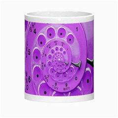 Retro Vintage Purple Rotary Dial Spiral Droste Morph Mug from ArtsNow.com Center