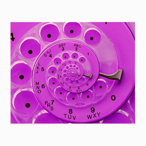 Retro Vintage Purple Rotary Dial Spiral Droste Small Glasses Cloth from ArtsNow.com Front