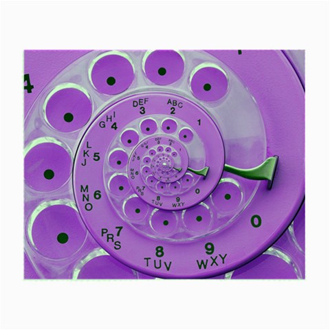 Retro Vintage Purple Rotary Dial Spiral Droste Small Glasses Cloth from ArtsNow.com Front