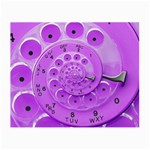 Retro Vintage Purple Rotary Dial Spiral Droste Small Glasses Cloth