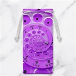 Retro Vintage Purple Rotary Dial Spiral Droste Jewelry Bag