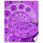 Retro Vintage Purple Rotary Dial Spiral Droste Canvas 16  x 20 