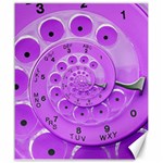 Retro Vintage Purple Rotary Dial Spiral Droste Canvas 20  x 24 