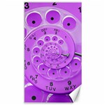 Retro Vintage Purple Rotary Dial Spiral Droste Canvas 40  x 72 